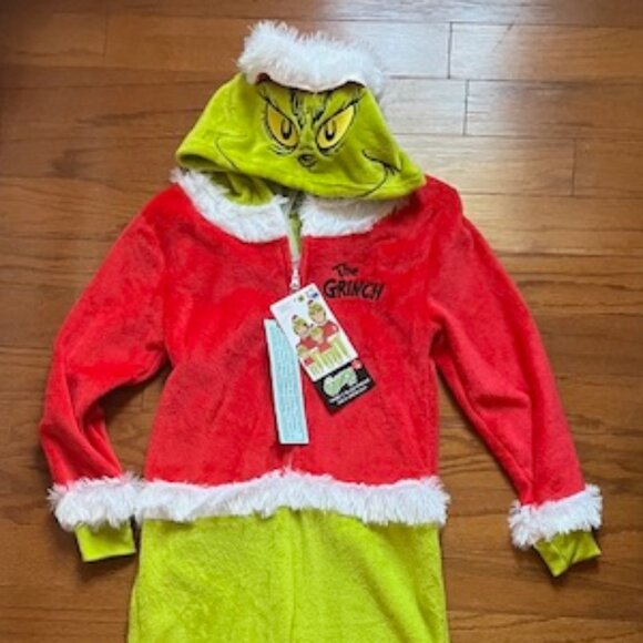 Dr. Seuss The Grinch Kid's Union Suit Pajamas - Picture 1 of 16